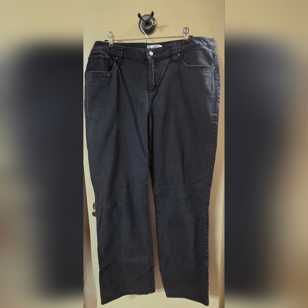 Christopher & Banks Black Straight Leg Jeans